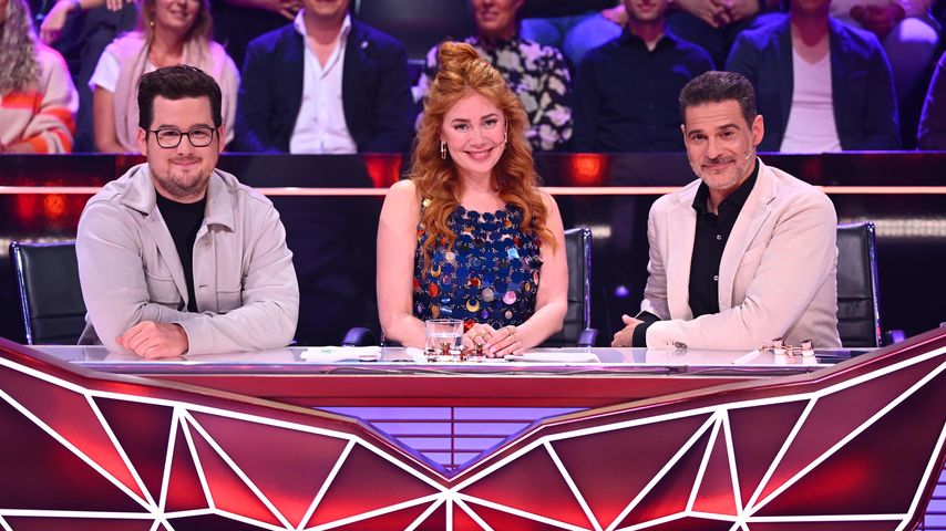 Chris Tall, Palina Rojinski und Rick Kavanian bei "The Masked Singer"