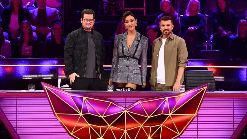 Chris Tall, Verona Pooth und Edin Hasanovic, Rateteam bei "The Masked Singer" 2025