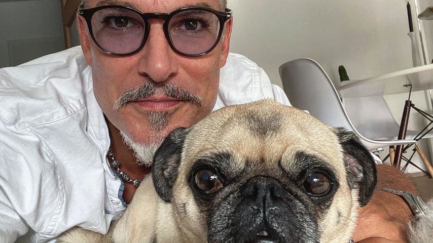 Chris Töpperwien mit seinem Hund