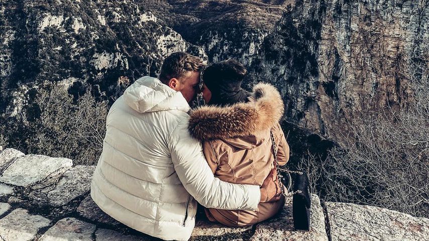 Chris und Eva im Griechenland-Urlaub, Januar 2020