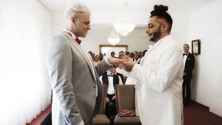 Chris und Manuel Denniger bei ihrer Hochzeit
