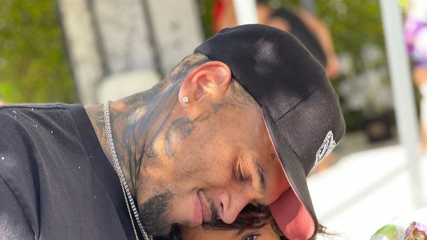 Chris Brown mit seiner Tochter Royalty