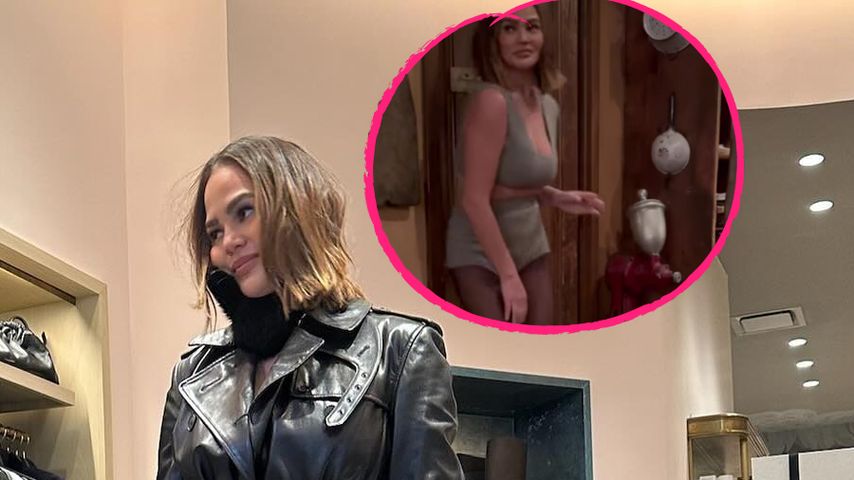 Model Chrissy Teigen überrascht an Weihnachten ohne Hose!