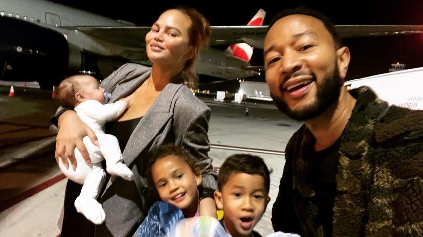 Chrissy Teigen und John Legend mit ihren Kindern