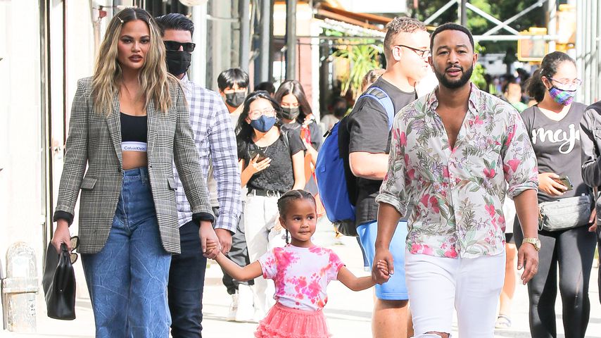 Chrissy Teigen, Luna und John Legend, New York