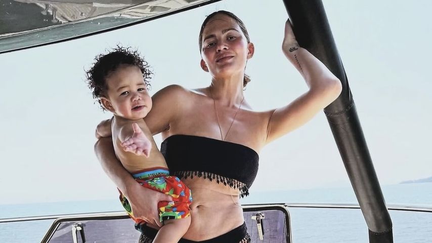 Chrissy Teigen mit ihrem Sohn Wren