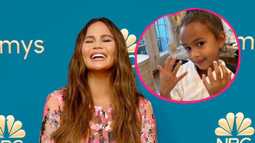 Schwangere Chrissy Teigen verbringt Spa-Tag mit Tochter Luna