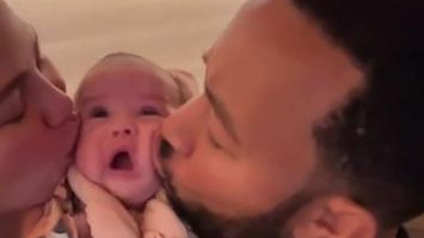 Chrissy Teigen, John Legend und ihre Tochter Esti
