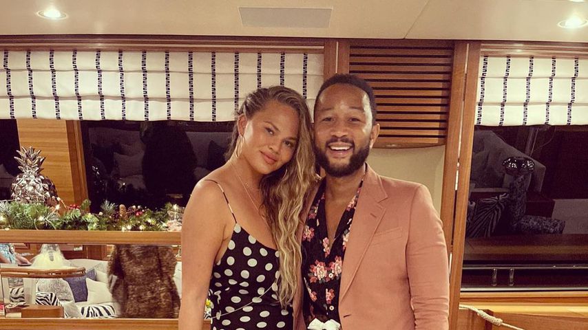 Chrissy Teigen und John Legend mit ihren Kindern Luna und Miles