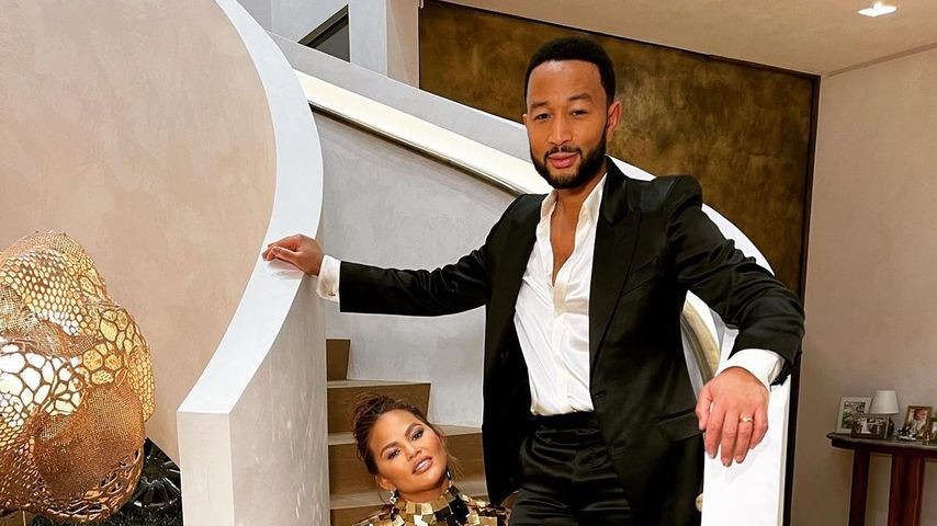 Chrissy Teigen mit ihrem Mann John Legend