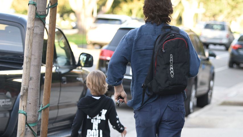 Christian Bale und sein Sohn Joseph in Brentwood