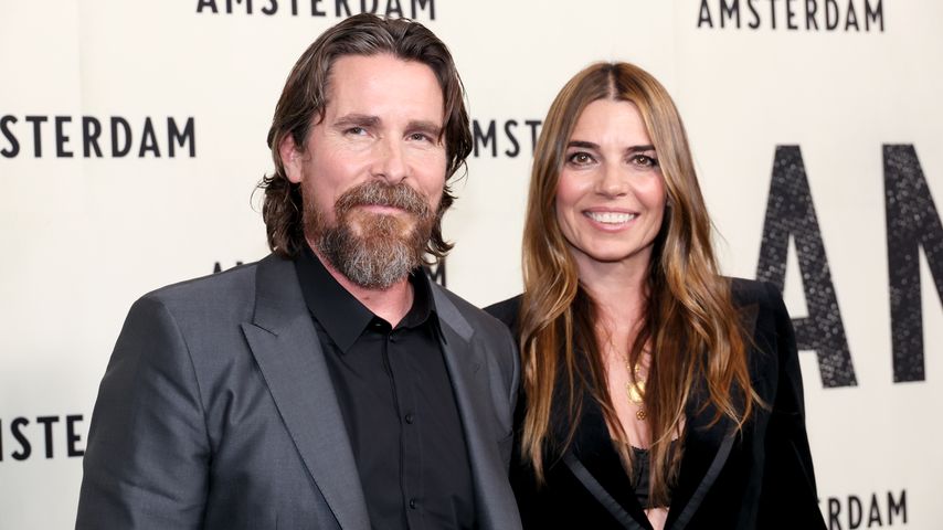 Christian Bale und seine Frau Sibi Blažić bei der "Amsterdam"-Premiere im September 2022