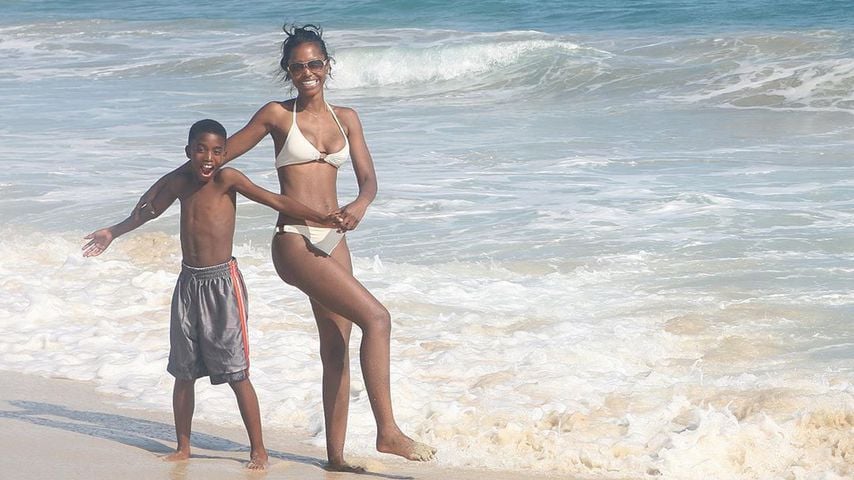 Christian Combs und Kim Porter