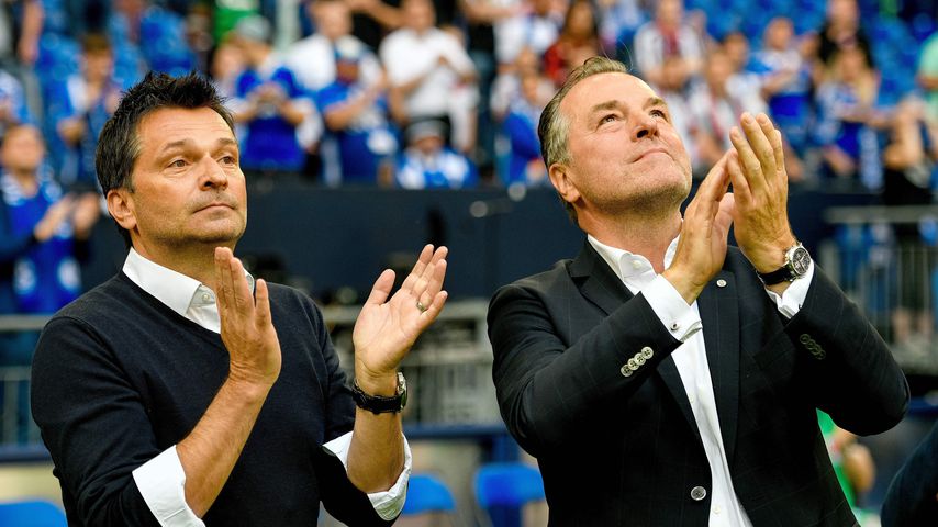 Christian Heidel und Clemens Tönnies im Mai 2018