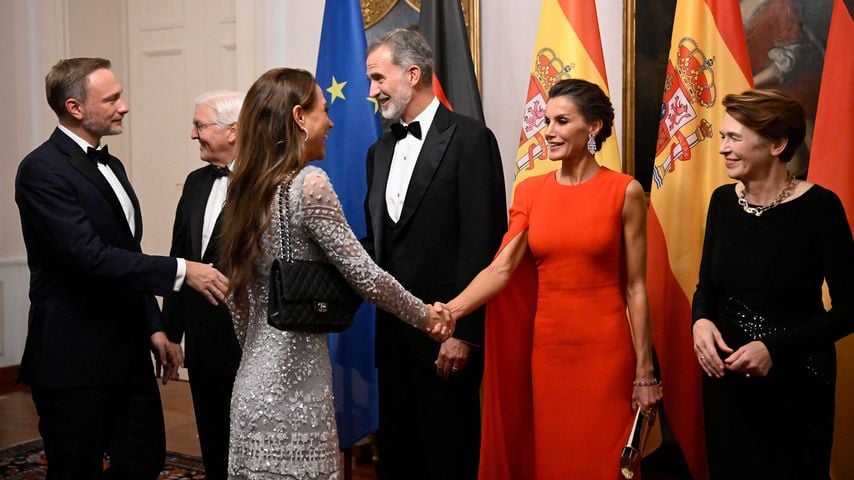 Christian Lindner, Franca Lehfeldt, König Felipe und Königin Letizia im Oktober 2022