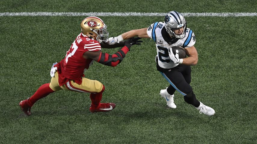 Match der San Francisco 49ers gegen die Carolina Panthers