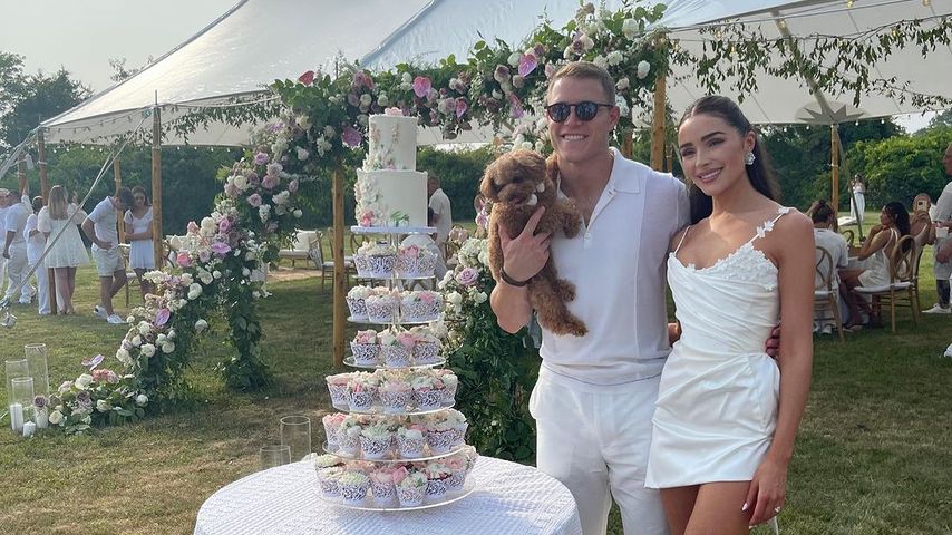 Christian McCaffrey und Olivia Culpo im Juli 2023