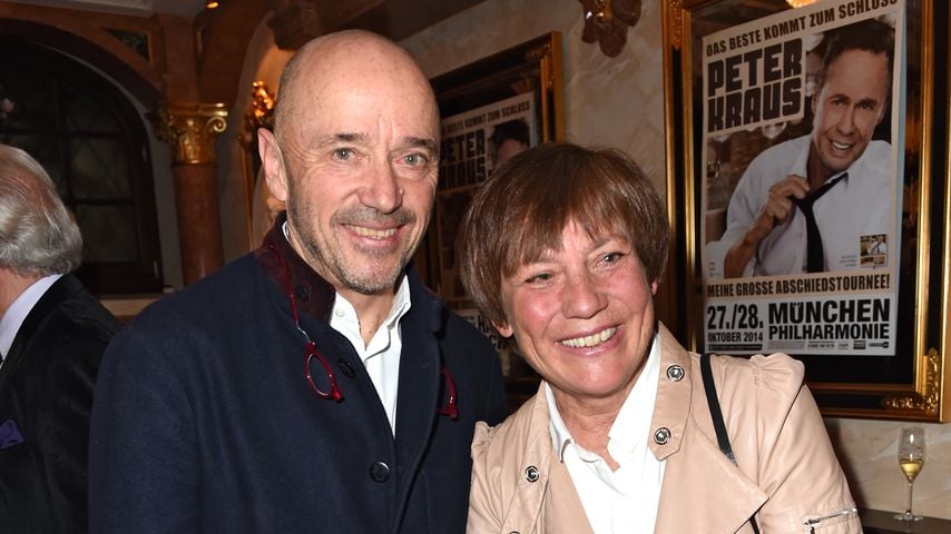Christian Neureuther und Rosi Mittermaier bei einer Party in München im März 2014