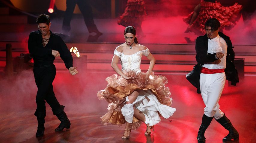Christian Polanc, Vanessa Mai und Erich Klann beim "Let's Dance"-Finale 2017