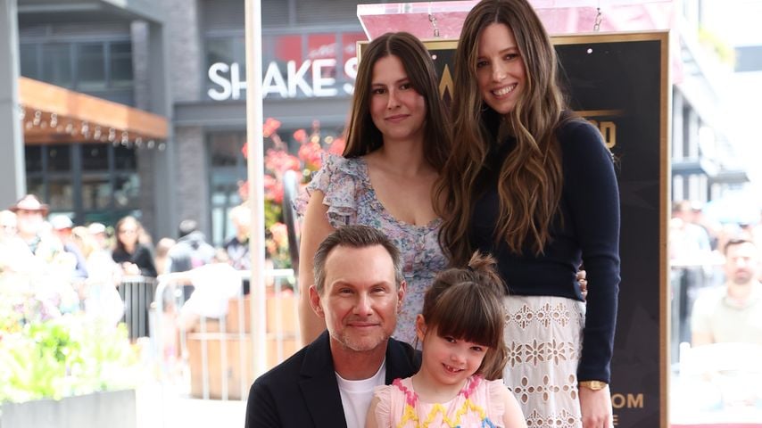 Christian Slater und Familie auf dem Walk of Fame, Juni 2025