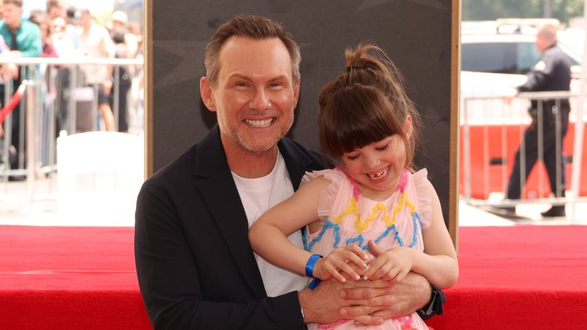 Christian Slater mit seiner Tochter Lena