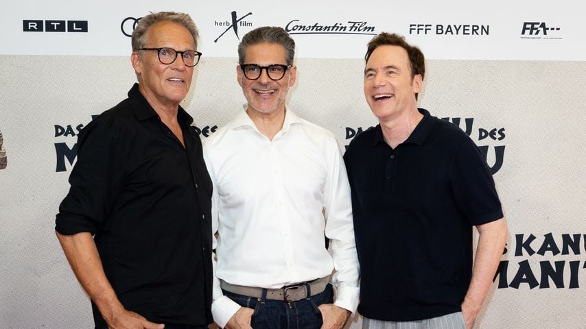 Christian Tramitz, Rick Kavanian und Michael Bully Herbig bei der "Das Kanu des Manitu"-Premiere