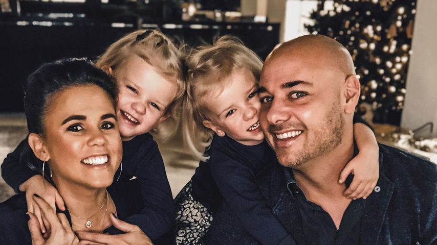 Christian und Claudia Tews mit ihren Töchtern Pauline und Marlena