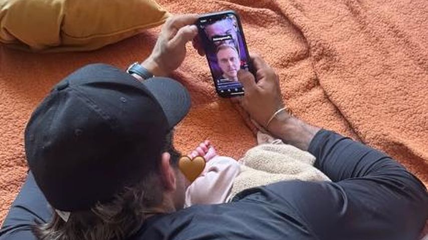 Christian Wolf mit seiner Tochter Hazel, Juni 2025