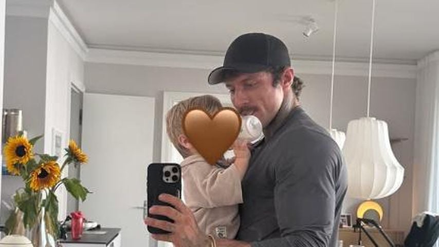Süßer Schnappschuss: Christian Wolf besucht Söhnchen Noah
