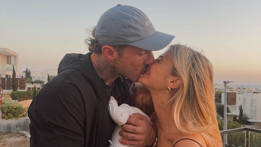 Christian Wolf, Romina Palm und Tochter Hazel, September 2025