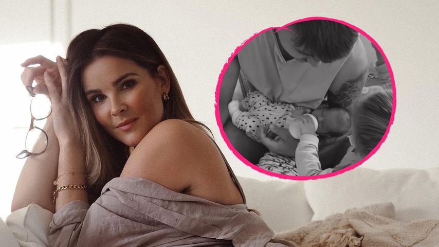 So süß kümmert sich Christin Kaebers Tochter um Bruder Lev!