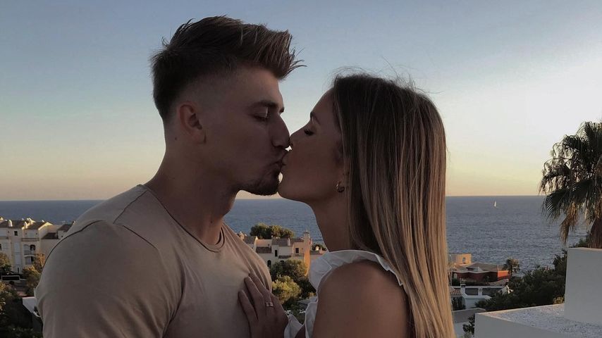 Christin Kaeber und ihr Partner Leons