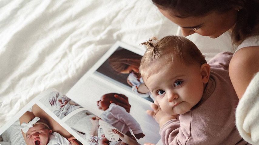 Christin Kaeber mit ihrer Tochter Nia im Dezember 2020