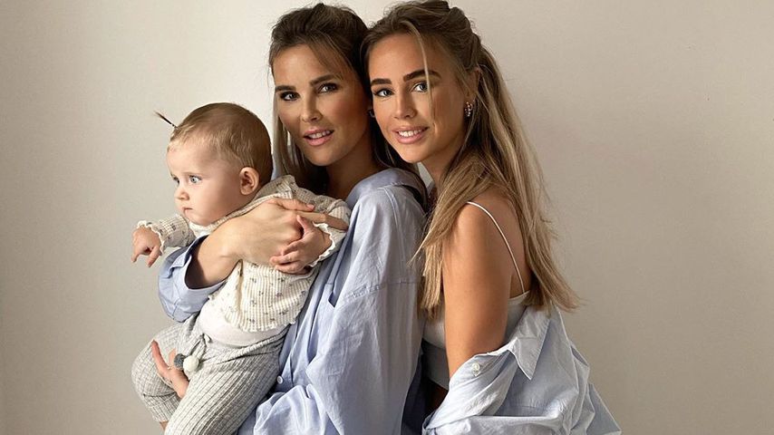Christin Kaeber mit ihrer Tochter Nia und Schwester Liz (r.)