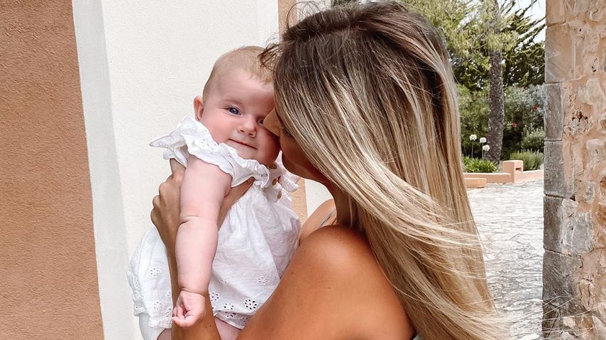 Christin Kaeber mit ihrer Tochter Nia