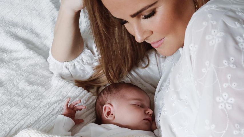 Christin Kaeber mit Tochter Nia