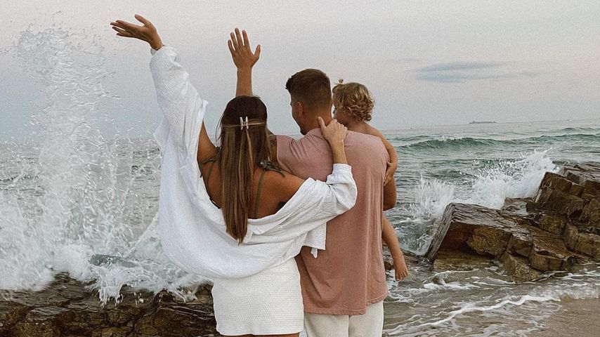 Christin Kaeber mit ihrer Familie