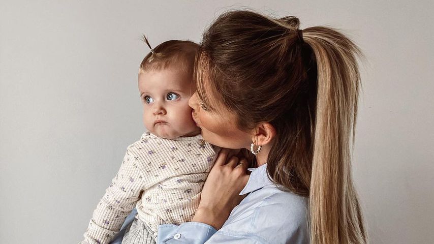 Christin Kaeber und Tochter Nia