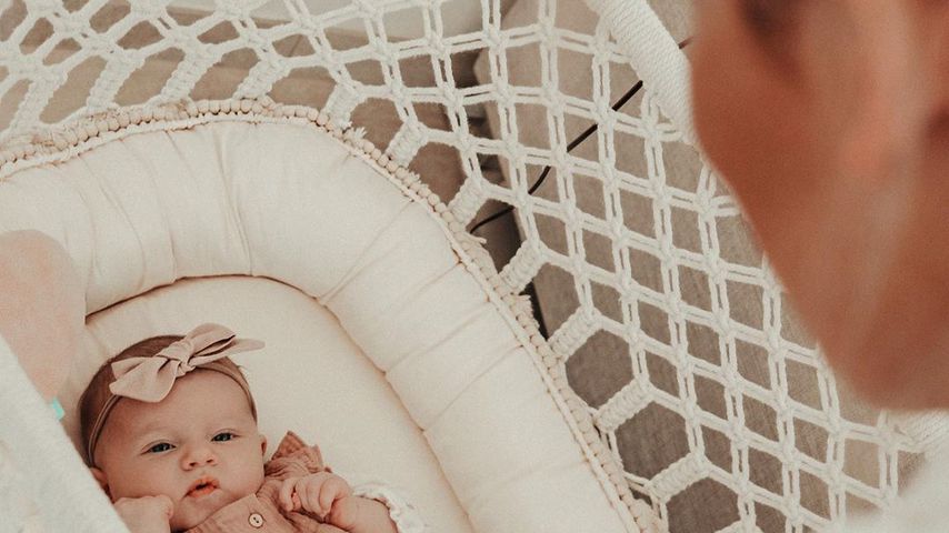 Christin Kaebers Tochter Nia im April 2020