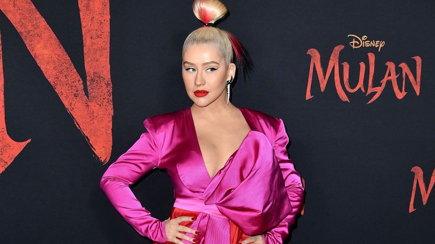 "Mulan"-Premiere: Christina Aguilera glänzt im grellen Look!