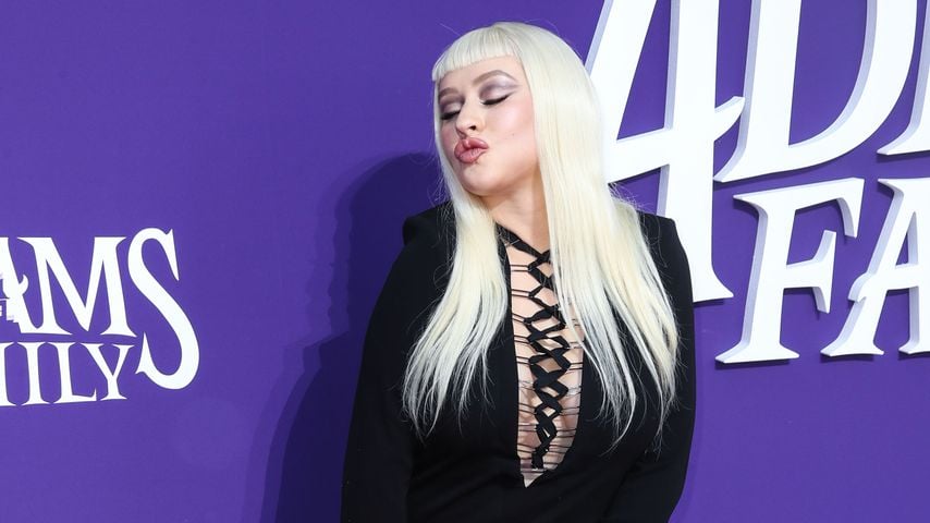 Christina Aguilera auf der Weltpremiere von "The Addams Family", Oktober 2019