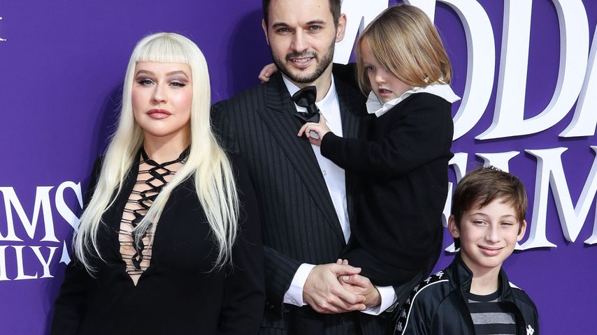 Christina Aguilera, Matthew und Summer Rutler und Max Bratman
