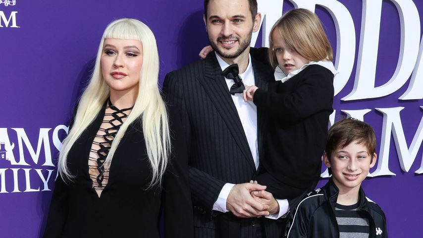 Christina Aguilera, Matthew und Summer Rutler und Max Bratman