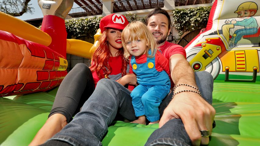 Christina Aguilera und ihre Familie im Jahr 2016