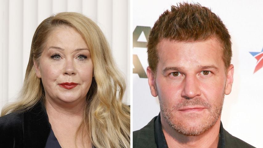 Collage: Christina Applegate und David Boreanaz