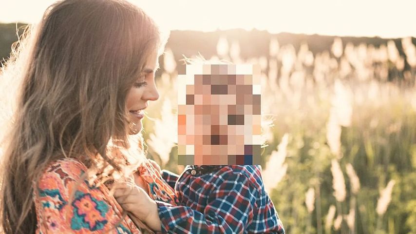 Christina Braun und ihr Sohn im September 2022