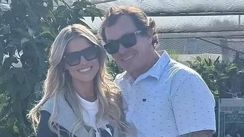 Christina Hall mit ihrem Handwerker Michael, Dezember 2024