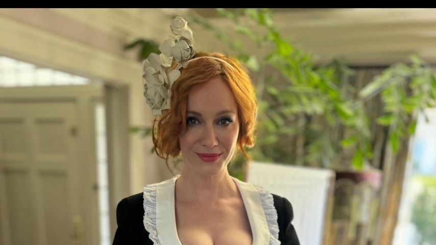 Vor Hochzeit: Christina Hendricks feierte eine Teeparty!