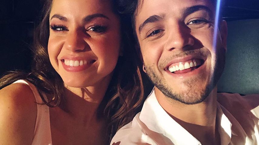 Christina Luft und Luca Hänni in dem MMC Studios in Köln im März 2020