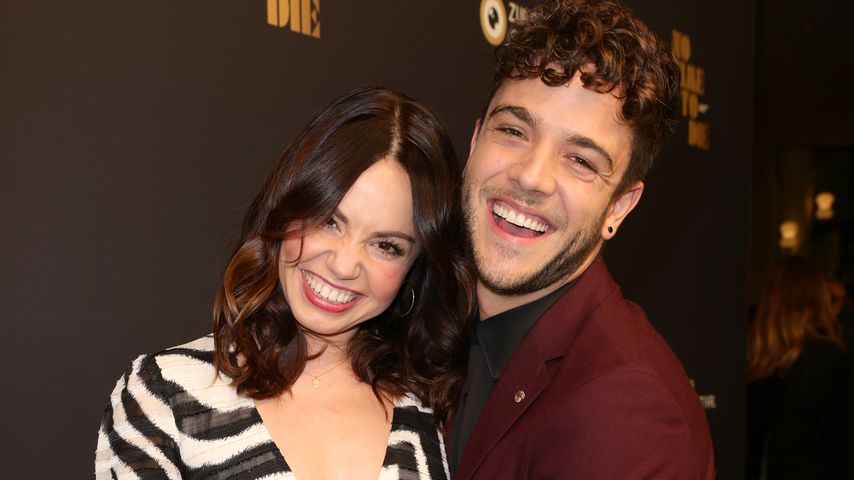 Christina Luft und Luca Hänni bei der Premiere von "No Time To Die"